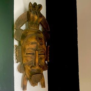 Heavy Handmade African Wood Mask